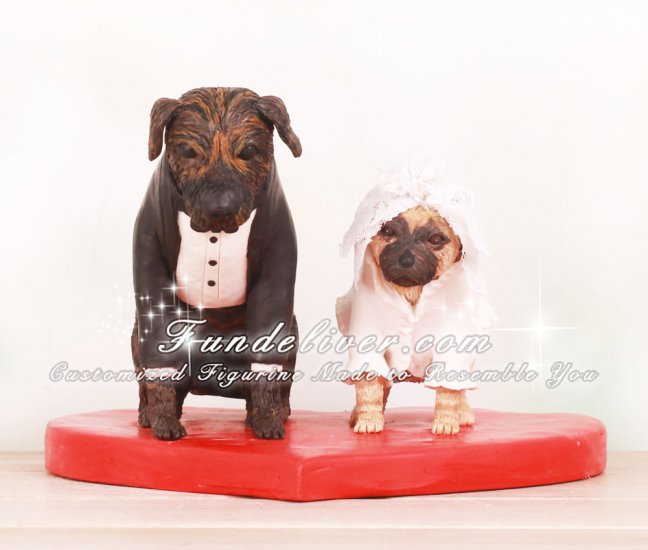 Dogs Wedding Cake Toppers - Click Image to Close