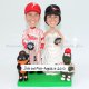 Baltimore Orioles and Ravens Cake Topper with Phillie Phanatic and Baltimore Oriole Mascots