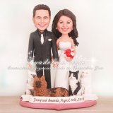 Wedding Cake Toppers with Pets