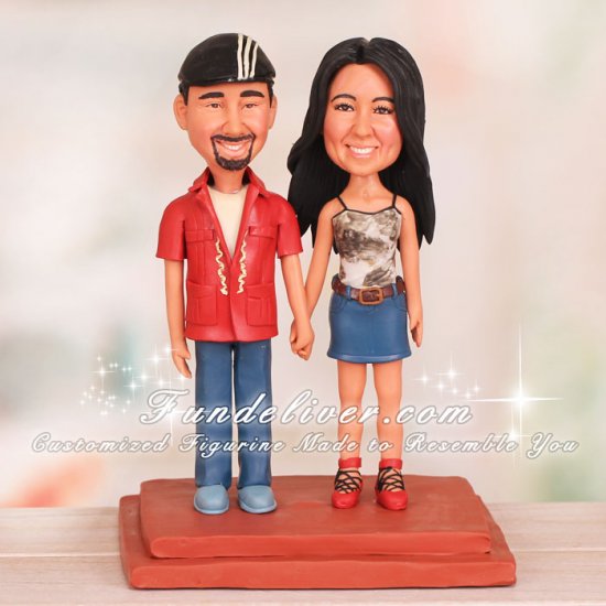 Broadway Geek Wedding Cake Toppers - Click Image to Close