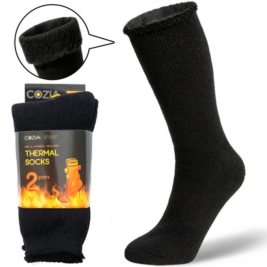 COZIA Thermal Socks For Men & Women Ultra Soft Boot Socks Warmer Than Wool Socks - Click Image to Close