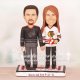 Blackhawks Hockey Wedding Cake Toppers