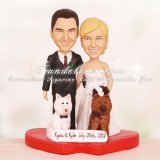 Butt Grabbing Funny Bride and Groom Cake Toppers