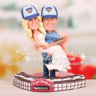 Standing Inside of Wrigley Field Cubs Cake Toppers