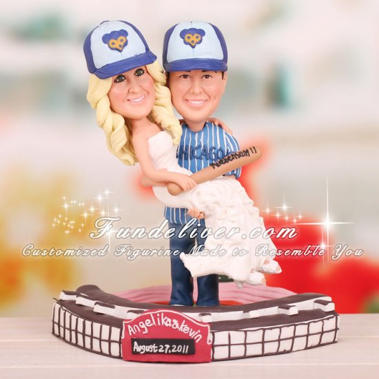Standing Inside of Wrigley Field Cubs Cake Toppers - Click Image to Close