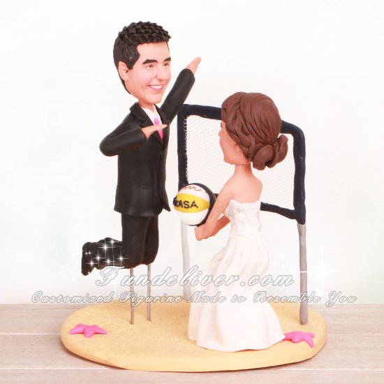 Bride Bumping Wedding Cake Toppers - Click Image to Close