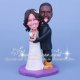 Funny and Humorous African American Wedding Cake Toppers