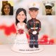 Marine Military Wedding Cake Toppers