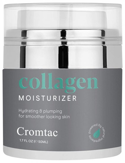 Cromtac Collagen Face Cream for Anti-Aging, Advanced Skincare for a Youthful Complexion, Natural Organic and Non-GMO, Lightweight Facial Moisturizing Lotion, 1.7 Fl Oz - Click Image to Close