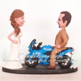 Motorcycle Wedding Cake Toppers