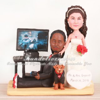 PlayStation 4 Wedding Cake Toppers