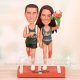 University of South Florida USF Runner Wedding Cake Toppers