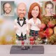 Hash Theme Bride & Groom Running Cake Toppers