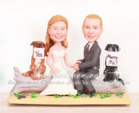 Engagement Cake Toppers
