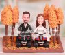 Four Wheelers Dirt Trail Riding in Woods Cake Toppers