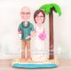 Hawaii Theme Beach Wedding Cake Toppers Hawaii Theme Beach Wedding Cake Toppers