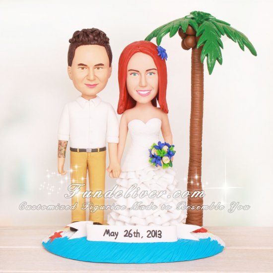 Beach Wedding Cake Toppers - Click Image to Close