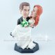 Handcrafted and Handmade Bride Groom Wedding Cake Toppers