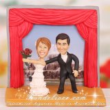 Runaway Bride Wedding Cake Toppers