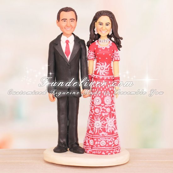 Slim Pakistani Wedding Cake Toppers - Click Image to Close