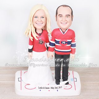 Ottawa Senators and Montreal Canadiens Cake Topper