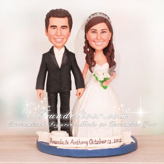 Travel Together All Over The World Wedding Cake Toppers - Click Image to Close