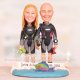 Scuba Divers Cake Topper with Underwater Camera and Parrot Fish