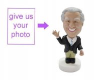 Personalized Gift - Waving Gentleman Figurine