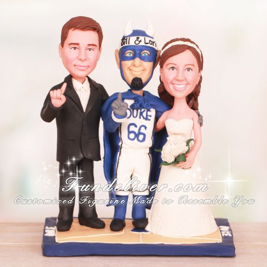 Duke Blue Devils Basketball Wedding Cake Toppers - Click Image to Close