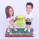 Tennis Players Wedding Cake Toppers
