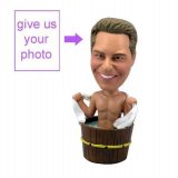 Personalized Gift - Bathing Man, Bathing Theme Figurine