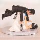 Bride Throwing Groom Over Her Head Jiu Jitsu Wedding Cake Toppers