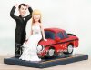 Ford Cake Topper with Bride and Groom with a Ford Falcon XW GT