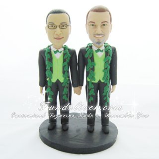 Same Sex Wedding Cake Toppers, Two Grooms Cake Toppers, Homosexual Cake Toppers