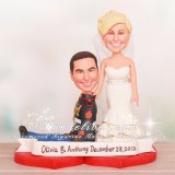 Marine Corps Staff Sergeant Wedding Cake Toppers