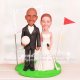 Golf and Volleyball Wedding Cake Toppers