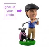Personalized Gift - Golfer Figurine With Bag