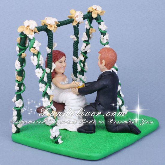 Swings Theme Wedding Cake Toppers - Click Image to Close