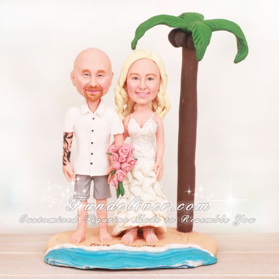 Beach Wedding Cake Toppers - Click Image to Close