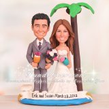 Hawaii Wedding Cake Toppers