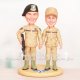 2nd Lieutenant and Staff Sergeant Wedding Cake Toppers