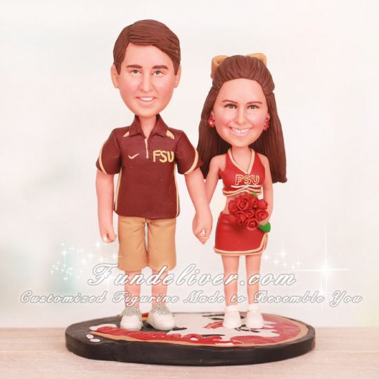 FSU Florida State Seminoles Wedding Cake Toppers - Click Image to Close