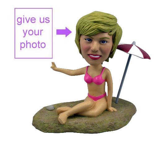 Beach Wear Bikini Dress Custom Figurine For Her - Click Image to Close