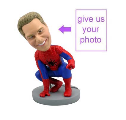 Personalized Gift - Swating Spiderman Figurine - Click Image to Close