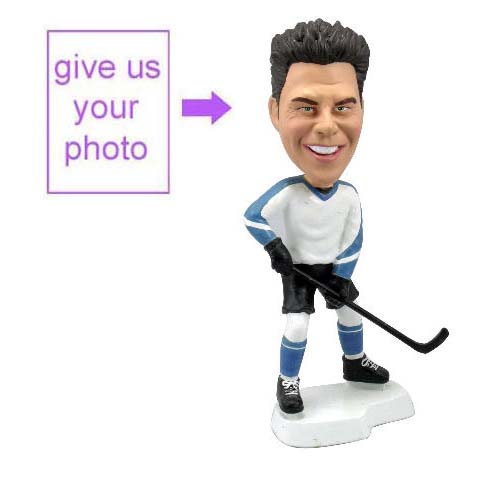 Personalized Gift - Hockey Figurine Based on your Photo - Click Image to Close