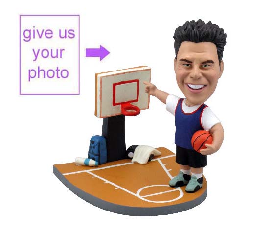 Personalized Gift - Basketball Shooter Figurine - Click Image to Close