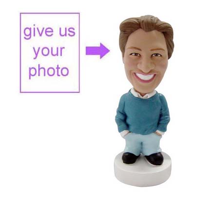Personalized Gift - Smart Man Figurine - Click Image to Close
