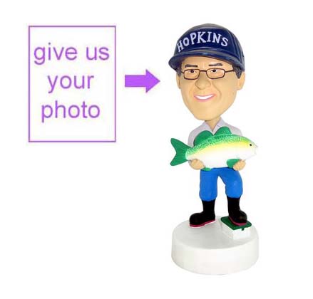 Personalized Gift - Fisherman Figurine - Click Image to Close