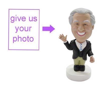 Personalized Gift - Waving Gentleman Figurine - Click Image to Close